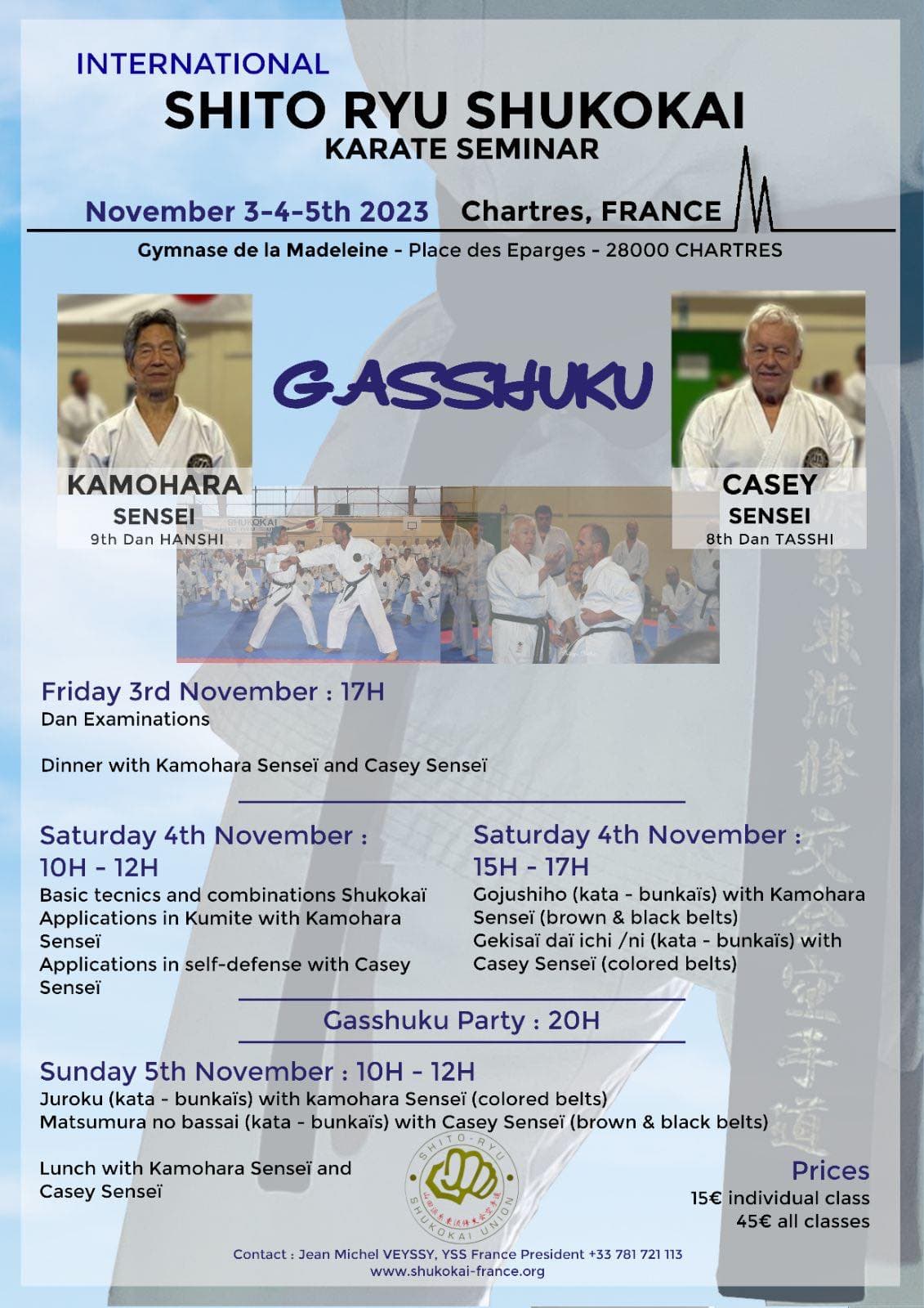 2023 11 04 YSS Seminars In Chartres